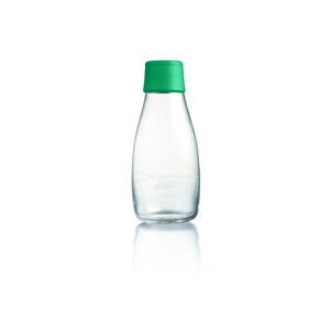 Sytě zelená skleněná lahev ReTap s doživotní zárukou, 300 ml