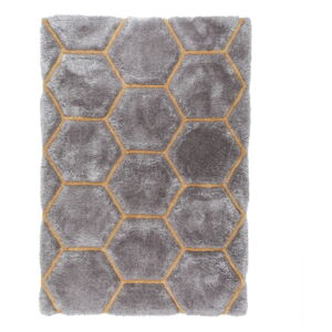 Šedý koberec Flair Rugs Honeycomb, 120 x 170 cm