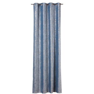Modrý závěs 140x260 cm Lhasa – Mendola Fabrics