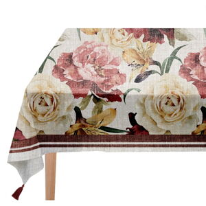 Ubrus Linen Couture Roses, 140 x 140 cm