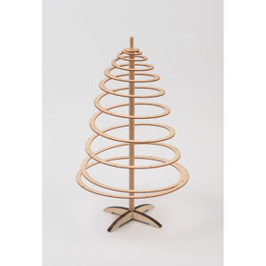 Dřevěný dekorativní vánoční stromek Spira Mini, výška 42 cm