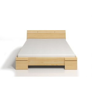 Dvoulůžková postel z borovicového dřeva s úložným prostorem SKANDICA Sparta Maxi, 140 x 200 cm