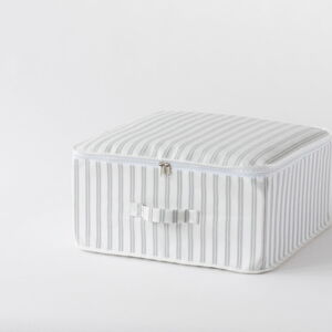 Béžový úložný box Compactor Stripes, 45 x 46 cm