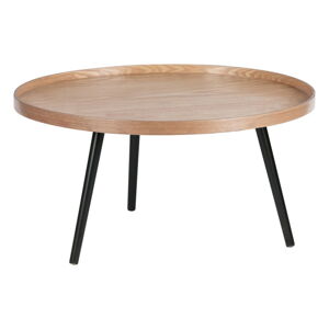 Béžový odkládací stolek WOOOD Mesa, ø 78 cm