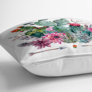 Povlak na polštář s příměsí bavlny Minimalist Cushion Covers Desert Flowers, 70 x 70 cm