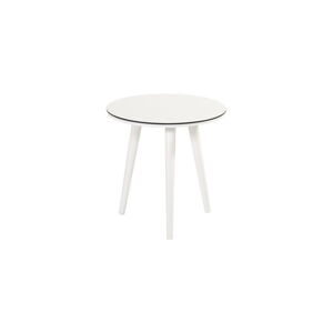 Bílý zahradní odkládací stolek Hartman Sophie, ø 45 cm