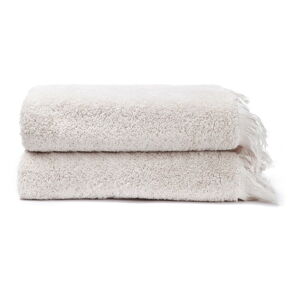 Sada 2 krémových ručníků ze 100% bavlny Bonami, 50 x 90 cm