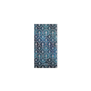 Týdenní diář na rok 2022 Paperblanks Blue Velvet, 9,5 x 18 cm