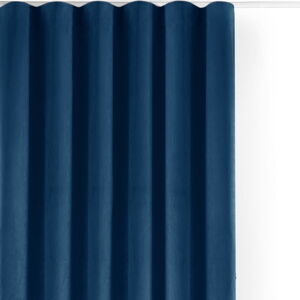 Modrý sametový dimout závěs 530x270 cm Velto – Filumi