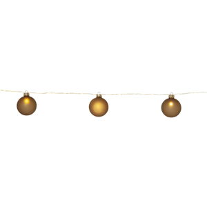 Světelná dekorace s vánočním motivem ve zlaté barvě ø 6 cm Bliss – Star Trading