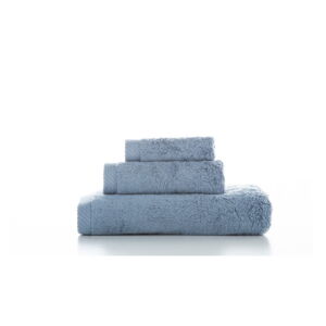 Sada 3 modrých bavlněných ručníků El Delfin Lisa Coral