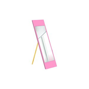 Stojací zrcadlo s růžovým rámem Oyo Concept, 35 x 140 cm