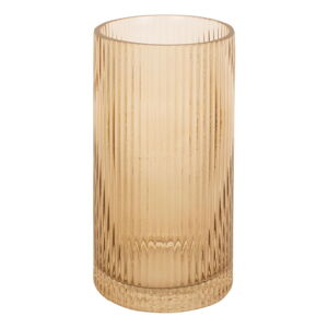 Světle hnědá skleněná váza PT LIVING Allure, výška 20 cm