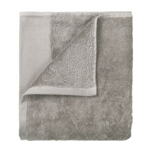 Sada 4 šedých ručníků Blomus. 30 x 30 cm