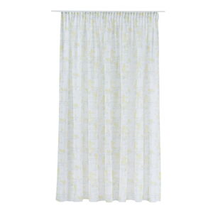 Žluto-bílá záclona 300x260 cm Fairy – Mendola Fabrics