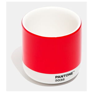 Červený keramický termo hrnek Pantone Cortado, 175 ml