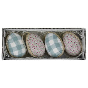Sada 4 dekorativních velikonočních vajíček v boxu Ego Dekor, 19 x 5 cm