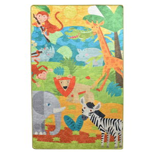 Dětský protiskluzový koberec Chilai Animals, 100 x 160 cm