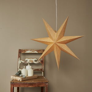Vánoční světelná dekorace ve zlaté barvě ø 60 cm Cotton - Star Trading