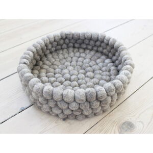 Pískově hnědý kuličkový vlněný úložný košík Wooldot Ball Basket, ⌀ 28 cm