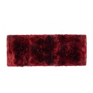Červený koberec z ovčí vlny Royal Dream Zealand Long, 70 x 190 cm