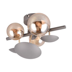 Nástěnné svítidlo v šedo-zlaté barvě Bubble – Trio Select