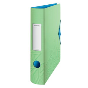 Zelený mobilní pořadač Leitz, šířka 65 mm