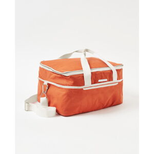 Terakotově oranžová chladící taška Sunnylife Canvas, 30 l