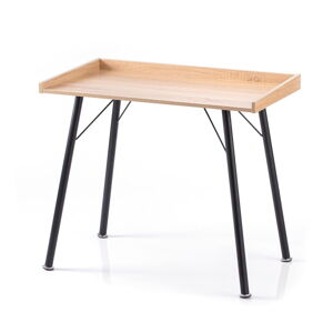 Pracovní stůl s deskou v dubovém dekoru 50x90 cm Fey – Homede
