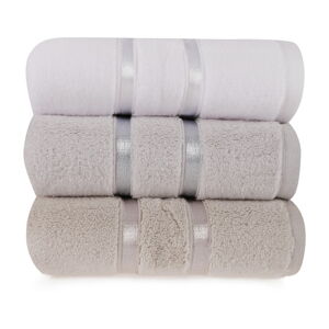Sada 3 béžových bavlněných ručníků Hobby Dolce, 50 x 90 cm