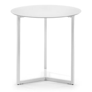 Bílý odkládací stolek La Forma Marae, ⌀ 50 cm