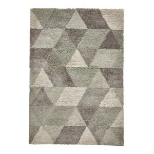 Šedo-zelený koberec Think Rugs Royal Nomadic Grey & Aqua Green, 160 x 220 cm