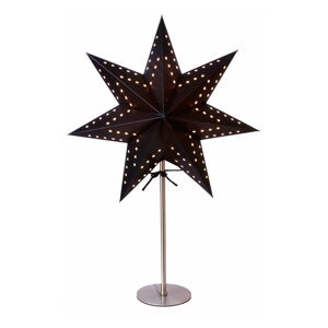 Černá světelná dekorace Star Trading Bobo, výška 51 cm