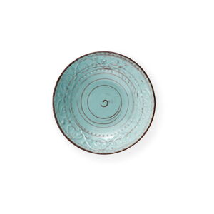 Tyrkysový talíř z kameniny na polévku Brandani Serendipity, ⌀ 20 cm