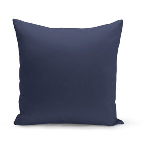 Tmavě modrý dekorativní polštář Kate Louise Lisa, 43 x 43 cm
