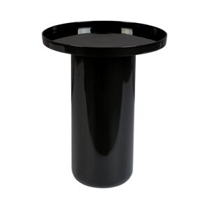 Černý odkládací stolek Zuiver Shiny Bomb, ø 40 cm