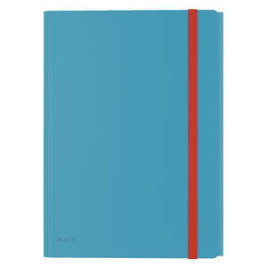 Modré kancelářské desky s 3 chlopněmi Leitz Cosy, A4